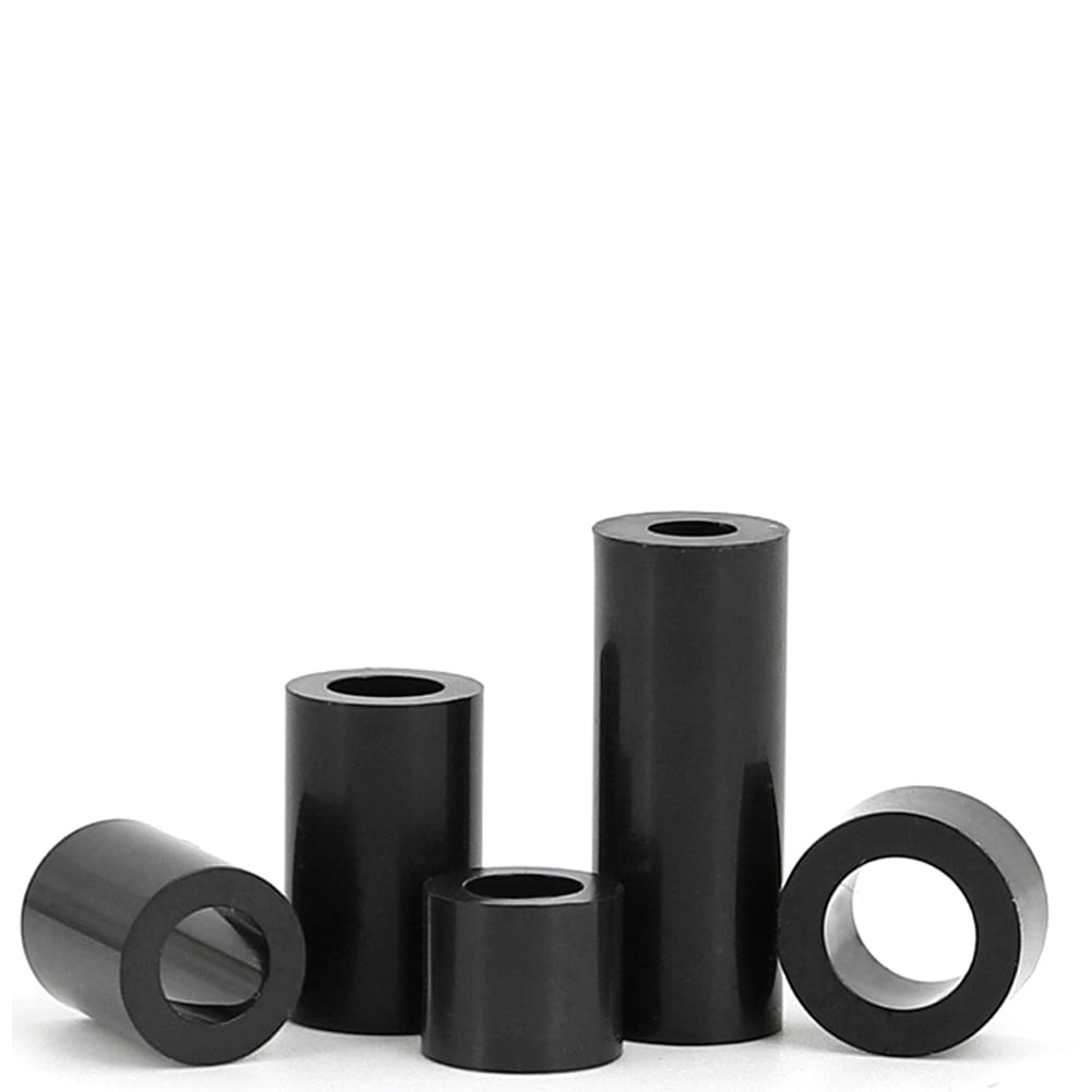 100pcs black nylon double-pass spacer column M3.2x7x20mm