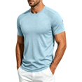 thumbnail image 6 of Miqool Men's Athletic T-Shirt Short Sleeve Crew Neck Moisture-Wicking Mesh Panel Quick Dry Workout Top Lightweight Stretch Gym Running Tee, 6 of 8