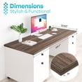 thumbnail image 3 of Kaboon 59.1x23.62 inch Universal Table Top, 1 inch Thick, Eucalyptus, 3 of 6
