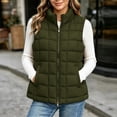 thumbnail image 2 of Edvintorg Women's Winter Waistcoat Sleeveless Zip up Puffer Jacket Lightweight Padded Vest with Pockets Fall Outerwear, 2 of 6