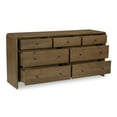 thumbnail image 2 of Moe's Home Collection Riley Wood 7-Drawers Bedroom Dresser in Brown, 2 of 9