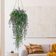 thumbnail image 5 of 4pc Artificial Artificial Hanging Flowers Artificial Flower Vines Chlorophytum Plastic Artificial Flowers Outdoor Flowers, Xinsrenus Under $5! 4pc Artificial Artificial Hanging Flowers, 5 of 5