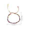thumbnail image 2 of WEUVEB Custom Bracelet Woven Bracelet Multi Color 1 Set Adjustable Rope for Anniversaries, 2 of 8