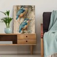 thumbnail image 5 of Kingfisher Bird Vintage Canvas Wall Art Print, Living Room Bedroom Study Hallway Decor, 5 of 8