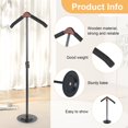 thumbnail image 3 of FNNMNNR Shirt Display 35” Height Adjustable Shoulder Stand Shirt Rack  T Shirt Display Stand for Clothing Garment Coat Retail Vendor， Shirt Rack，Metal Clothing Display Rack, 3 of 11