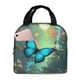 thumbnail image 1 of Easygdp Enchanted Forest Butterfly A Bolsa Térmica Premium - Tela Oxford Impermeable, Gran Capacidad, Bolsillo Frontal, Unisex para Trabajo, Escuela, Actividades al Aire Libre y Picnics, 1 of 8