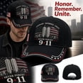 thumbnail image 4 of Unisex 9/11 Incident Hat 911 Memorial We Will Never Forget Cap Patriotic American Flag Cap, 4 of 6