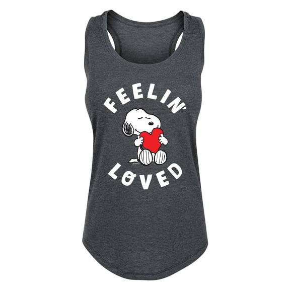 Peanuts - Feelin Loved - Women's Racerback Tank Top
