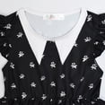 thumbnail image 4 of Wednesday Addams Dress for Girls Kids Short Sleeve Casual Outfit, 4 of 6