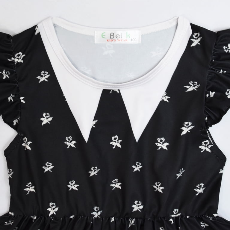 wednesday addams dress short sleeve Amazon.com: Sunfaynis Women's Short Sleeve Peter Pan Collar Dress Wednesday Addams Halloween Costumes (Black, Small) : Clothing, Shoes & Jewelry