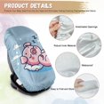 thumbnail image 5 of KUIFORTI Baby Car Seat Sun Cover Cute Pig Car Seat Cover for Baby Carseat Sun Shade Reflective Heat Protector for Keeping Infant Car Seat Cool, 5 of 7