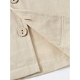 thumbnail image 6 of Hotiary 1-5T Toddler Baby Boys 2 Pieces Cotton Linen Set Short Sleeve Button Down Shirt and Shorts Set Summer Outfits, 6 of 8