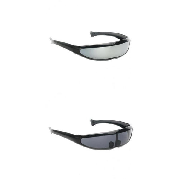 de Sol Lentes Delgados Y Visera, Marco Negro, Espejo Negro Soledad Gafas  de sol