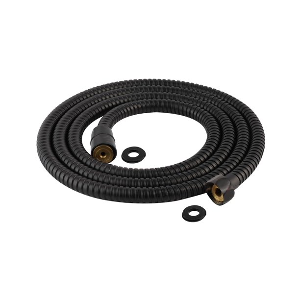 Manguera de ducha Hibbent, totalmente metálica, acero inoxidable, 2,3 m, bronce