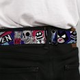thumbnail image 4 of DC Comics Belt, Seatbelt Buckle Belt, Teen Titans Go Raven Demon Trigon Purple, 34 to 52 Inches, 4 of 9