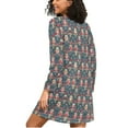 thumbnail image 2 of joogoo Nutcrackers Women's Long Sleeve Nightgown Sleepwear L, 2 of 8
