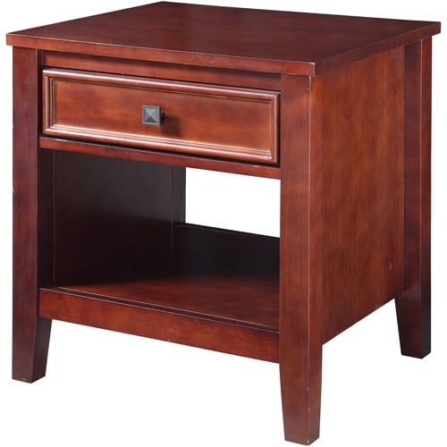 Linon Wander End Table, Cherry, 22 inches Tall