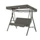 thumbnail image 1 of Columpio para 3 personas Wosthever con cubierta de asiento y dosel para sombra de sol gris, 1 of 6