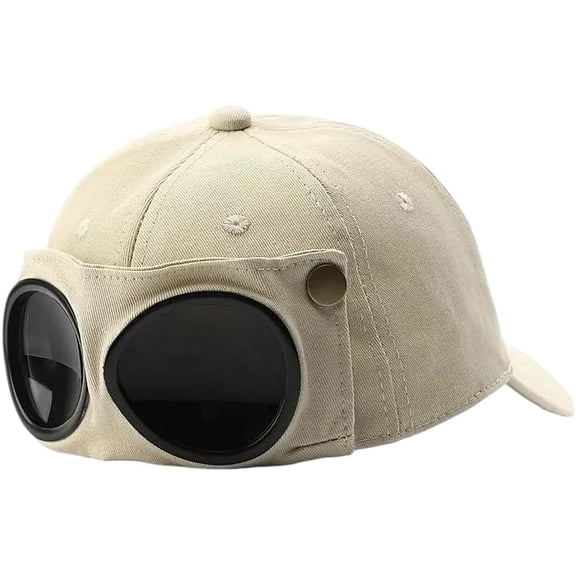 Men's Korean-Style Pilot Baseball Cap - Personalized Glasses-Ready, Curved Visor, Casual Style, Sunshade for Spring & Summer