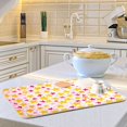 thumbnail image 6 of Yayeee Dish Drying Mat for Kitchen Counter 16"x18" Microfiber Absorbent Pad, Light Pink Stars, 6 of 7