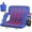 Blue, variant on Oswerpon Heated Stadium Seats for Bleachers with Back Support 25" Extra Wide Cushion Bleacher Seats Foldable Stadium Chair Seating for Outdoor Sports