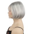 thumbnail image 2 of Lydell Short Wigs for Women, Heat Resistant Synthetic Wigs for Lady, Gray, 1 Count, 2 of 8