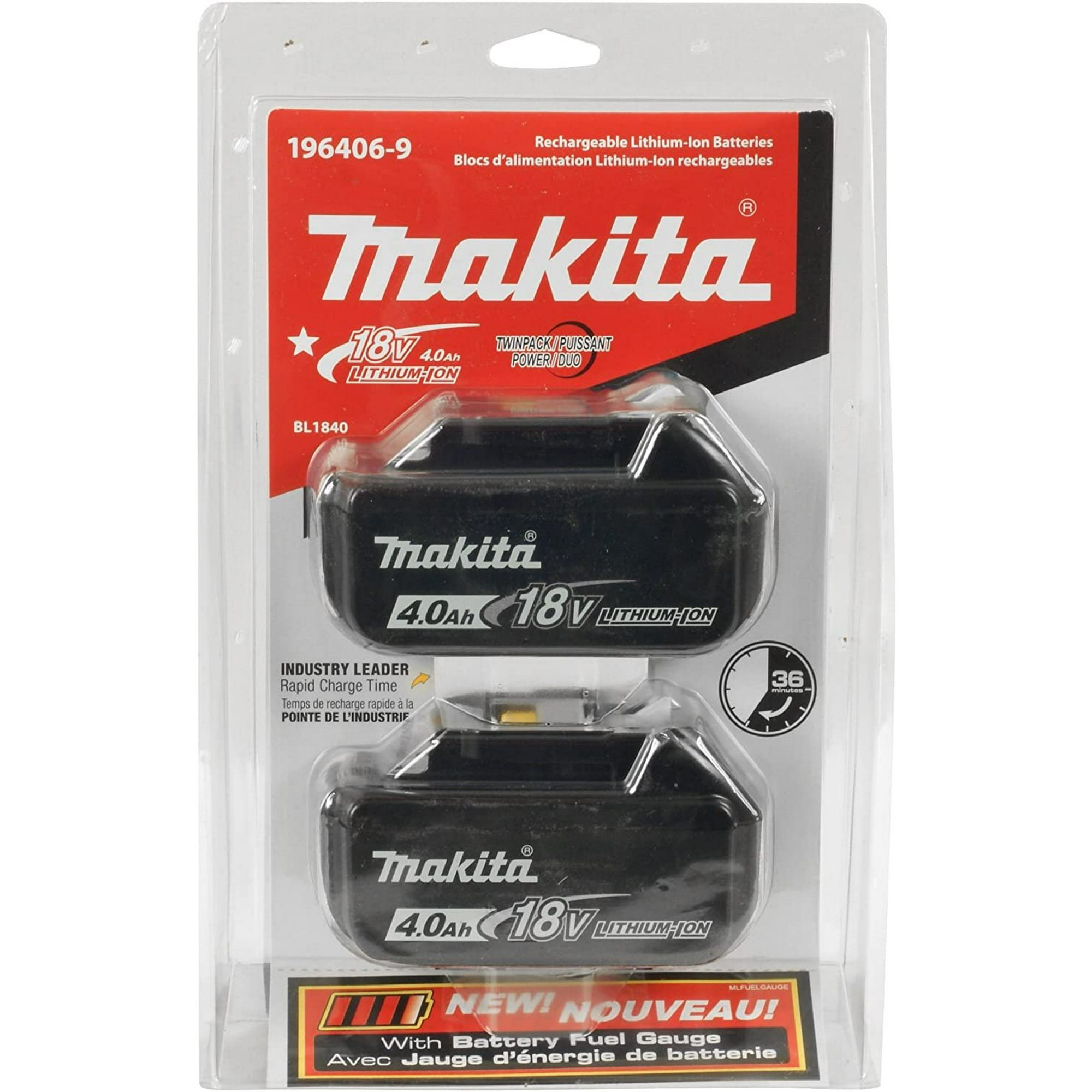 Makita BL1840B 196406-9 18V Amp Battery Twin Pack | Walmart Canada