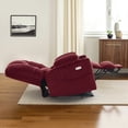 thumbnail image 5 of MCombo Large Triple Motor Power Lift Recliner for Big and Tall Elderly, Fabric, Burgundy, 5 of 10