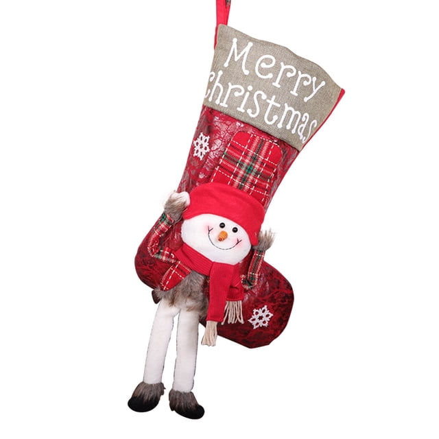 Christmas Tree Decorations Candy Bags, Christmas Gifts, Christmas Tree Decorations, Stockings, Christmas Snowman Socks Decorations Christmas Gift Bags