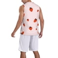 thumbnail image 2 of Pofeuu Strawberry Print Basketball Jersey, Shirts for Men Youth Basketball Jersey Crew Neck-4X-Large, 2 of 6