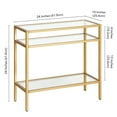 thumbnail image 5 of Evelyn&Zoe Sivil 24" Wide Rectangular Side Table, Brass, 5 of 7