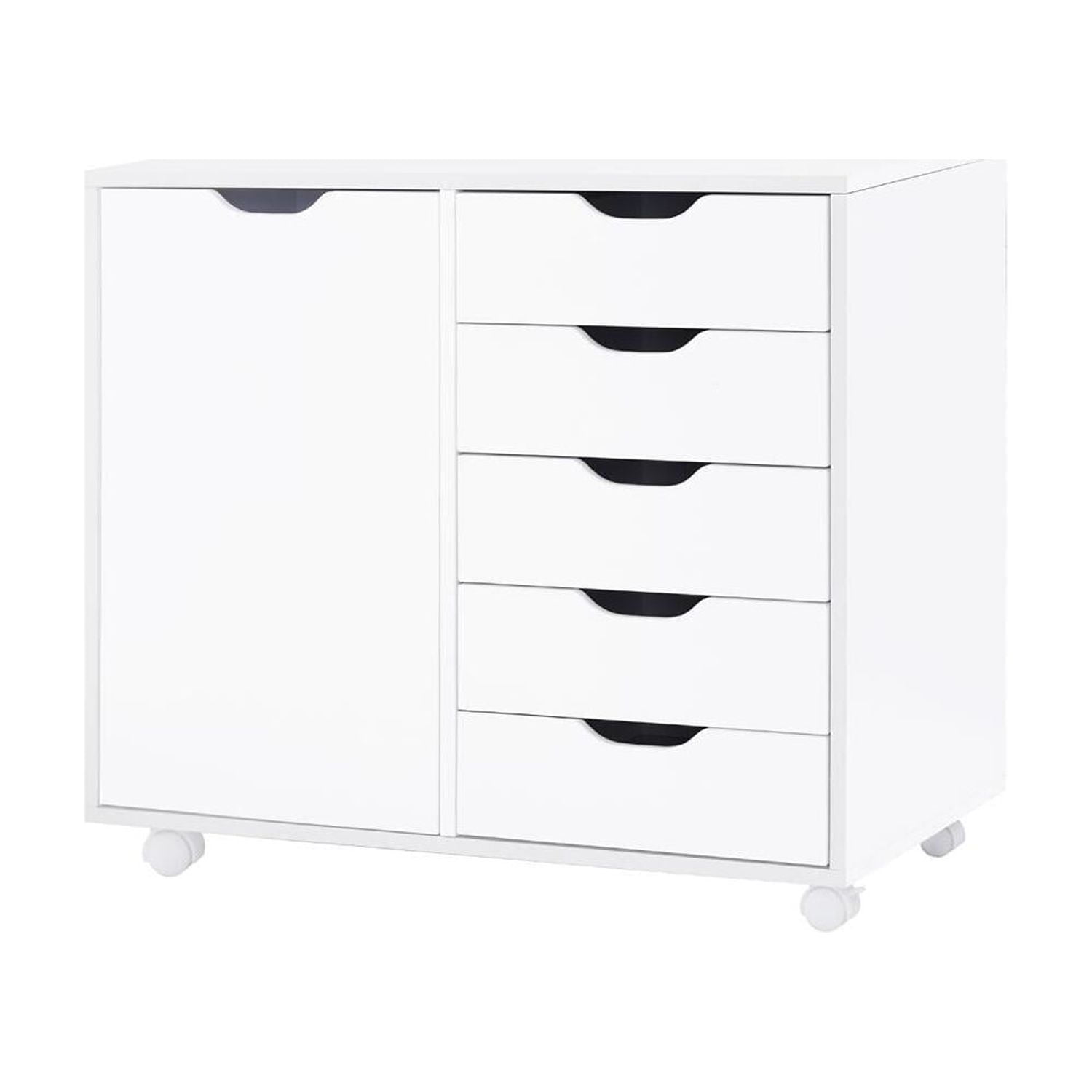 Naomi Home Ultimate Sewing & Craft Storage Cabinet - 5 Drawer Organizer for  Arts, Crafts, Sewing Supplies & More - White Multipurpose Cabinet with