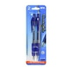 Retractable Gel Pens, Blue, 0.7mm, 2pk