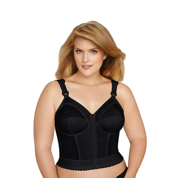 Exquisite Form 5107530 Fully® Slimming Wireless Back & Posture Support Longline Bra with Front Closure