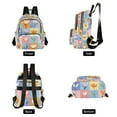 thumbnail image 4 of FORMRS Mini Backpack Purse for Women Travel Daypack Casual Shoulder Bag, Blue Flowers, 4 of 7