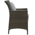 thumbnail image 2 of Modway Conduit Outdoor Patio Wicker Rattan Dining Armchair, Multiple Colors, 2 of 3