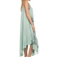 thumbnail image 4 of Sakkas Watercolor Palm Tree Tank Caftan Short Dress - Seafoam - One Size, 4 of 4