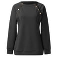 thumbnail image 5 of Vedolay Clothes for Women Casual Long Sleeve V Neck Pullover Tops Black,L, 5 of 5
