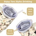 thumbnail image 4 of 40 oz Cat Tumbler with Handle and Straw, Cat Stainless Steel Vacuum Insulated Travel Coffee Mug Cup Water Bottle, Cat Stuff Accessories Decor, Cat Lover Gifts for Women Girls, 4 of 6