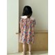 thumbnail image 5 of Vestido de princesa elegante de verano para niñas de 1 a 10 años, ropa para niños con cuello Peter Pan, vestido con estampado de arándanos y mangas abullonadas para chico, 5 of 6