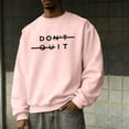 thumbnail image 2 of Yievot Men's Oversized Crewneck Sweatshirt Letter Print Top Casual Loose Pullover Sweatshirt, 2 of 5