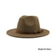 thumbnail image 3 of Sombrero de fieltro Minnieouse para mujer ala ancha Caqui 56-58cm, 3 of 6