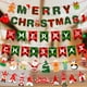 thumbnail image 2 of Merry Christmas Banners Decoration Santa Claus Snowman Paper Hanging Banner Red Green Xmax Pendant Christmas Decoration 2024, 2 of 5
