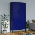 thumbnail image 1 of vidaXL Wardrobe Navy Blue 90x50x180 cm Steel, 1 of 5