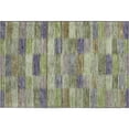 thumbnail image 2 of Addison Rugs Mayfield Premium Machine Washable Transitional Stripes Aloe Rectangle Rug, 1'8" X 2'6" Machine Washable Transitional Stripes Aloe Oversized Sherpa Throw Blanket, 2 of 6