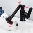 thumbnail image 4 of 1080 Degree Swivel Hot Cold Water Mixer Tap Kitchen Bathroom Basin Sink Faucet, 4 of 5