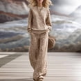 thumbnail image 6 of Womens Leopard 2 Piece Sets Oversized Hoodies Straight Leg Sweatpants Leopard Print S, 6 of 7
