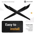thumbnail image 5 of Headlight Eyebrow for BMW X5 X6 F15 F16 2014-18 Gloss Black, 5 of 5