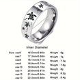 thumbnail image 3 of [8mm Stainless Steel Sea Turtle] Men's Stainless Steel Sea Turtle Ring - 8mm Silvery, Perfect for Wedding Anniversary, Valentine's Day & Father's Gift,11, 3 of 5