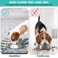 thumbnail image 4 of Boho Retro Floral Pet Feeding Mat-Abstract Art Pattern Absorbent Pet Placemat for Food and Water Bowl, with Waterproof Rubber Backing, Quick Dry Water Dispenser Mat for Dog and Cat (12"x20"), 4 of 7